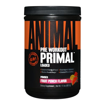 Animal Primal Muscle Hydration + Preworkout Powder – Contains Beta Alanine, 3DPump - Maple Wellness Supplements