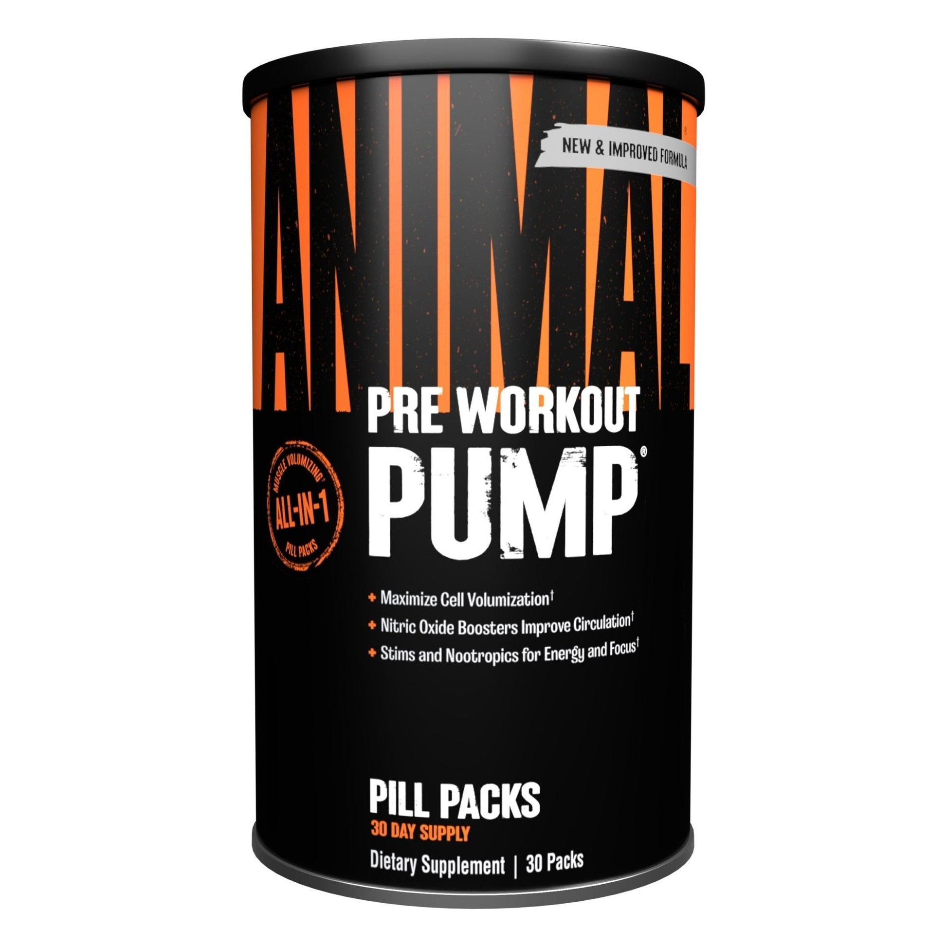 Animal Pump Pre-Workout Supplement – for Energy, Focus and Muscle Volumizing, with Nitric Oxide Boosters Including Stims and Nootropics, Creatine, - Maple Wellness Supplements