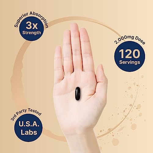 Antarctic Krill Oil 2000mg Supplement, 240 Softgels, 3X Strength Natural Source of Omega - Maple Wellness Supplements