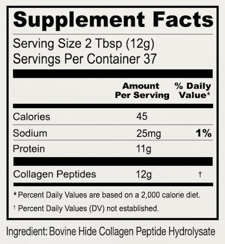 Anthony's Collagen Peptide Powder, 1 lb, Pure Hydrolyzed, Gluten Free, Keto and Paleo Friendly, Grass Fed - Maple Wellness Supplements