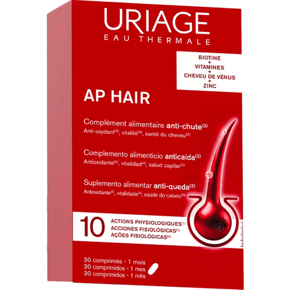 Anti-Hair Loss Food Supplement AP-Hair Uriage 30 tablets - Maple Wellness Supplements