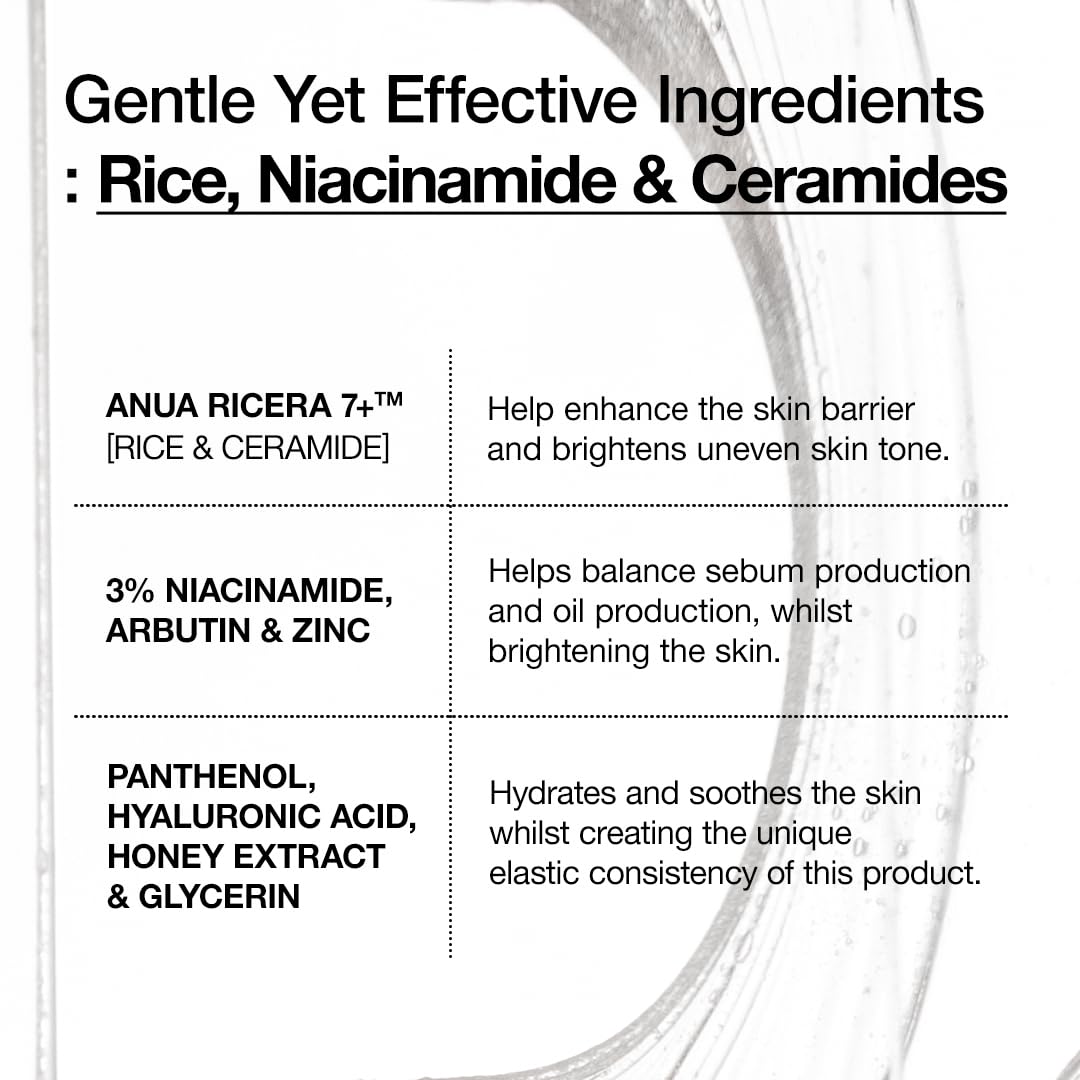 Anua Rice Ceramide 7 Hydrating Barrier Serum, Moisturizing Face Serum, Non-comodogenic, Hyaluronic Acid - Maple Wellness Supplements