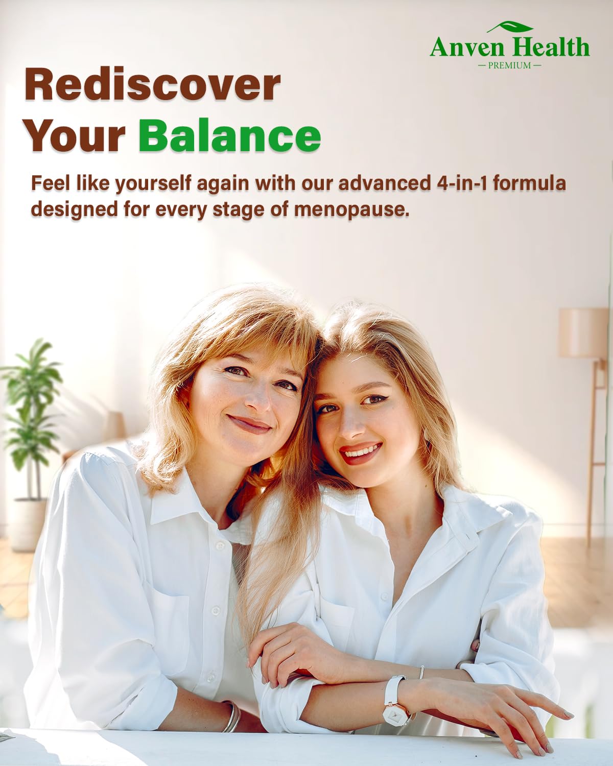 Anven Health Menopause Supplements for Women, Vitamin D3 & B6, Menopause Relief Probiotics Supports Hot Flashes, Night Sweats, Bloating & Gut Health with Black Cohosh, Herbs, Collagen | 60 Veggie Caps - Maple Wellness Supplements