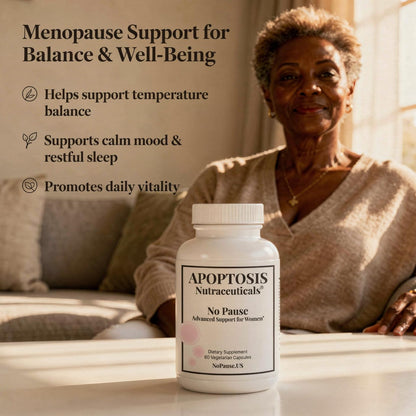Apoptosis Menopause Supplement for Women – Supports Hot Flash Relief, Mood Balance, Energy & Vitality – with L-Arginine – 60 Capsules – Made in USA - Maple Wellness Supplements