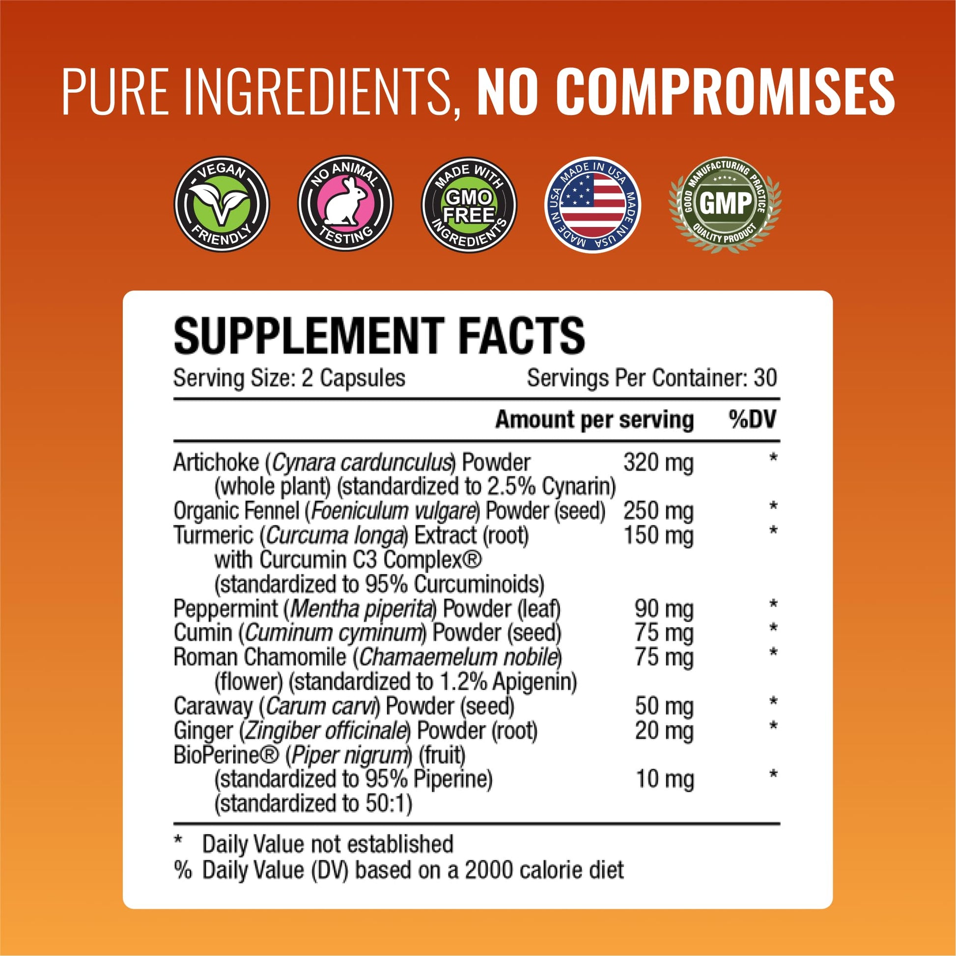 Approved Science® Gaslys™ - Soothe Digestive Tract, Alleviates Gas and Stomach Cramps - Artichoke Powder, Ginger, Fennel Seed - 60 Count - Pack of 1 - Maple Wellness Supplements