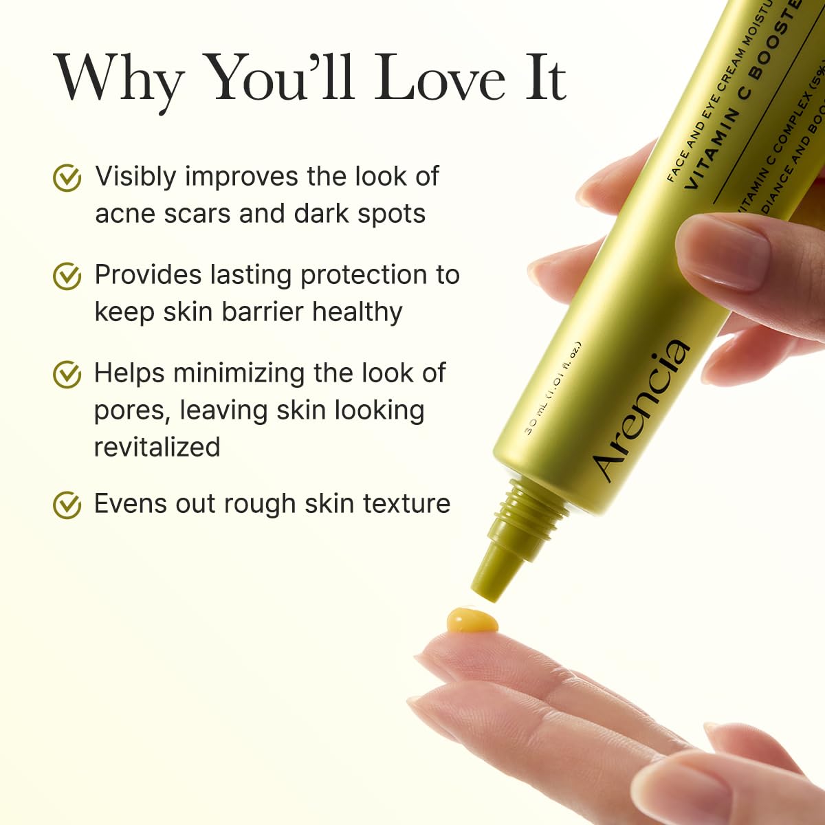 Arencia Vitamin C Booster Shot Serum with Glutathione, Niacinamide and Vitamin E for Dark Spot Care, Fine Lines & Wrinkles - Maple Wellness Supplements