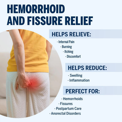 Ariella Hemorrhoid Treatment Suppository Gel: Natural & Herbal - Relieve Itching Burning Discomfort - Internal Relief - New Rounded Applicator - Nighttime Use (Pack of 6) - Maple Wellness Supplements