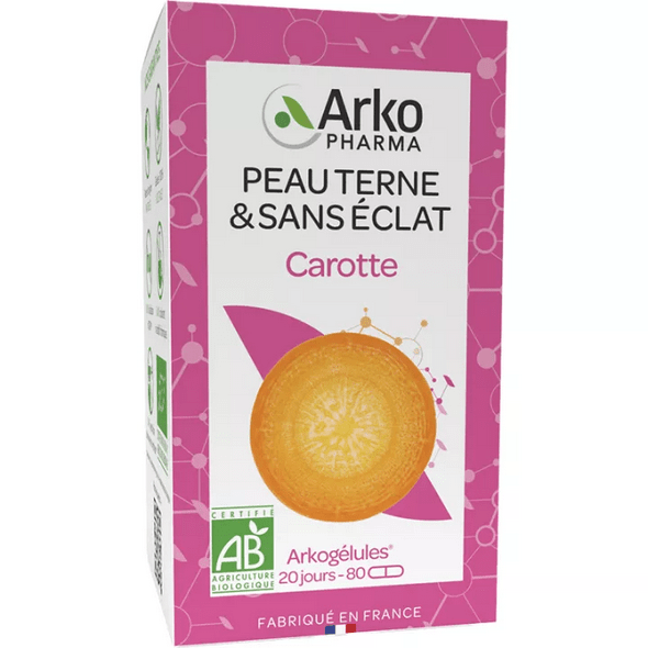 Arkocaps Carotte Peau Terne & Sans Éclat 80 capsules - Maple Wellness Supplements