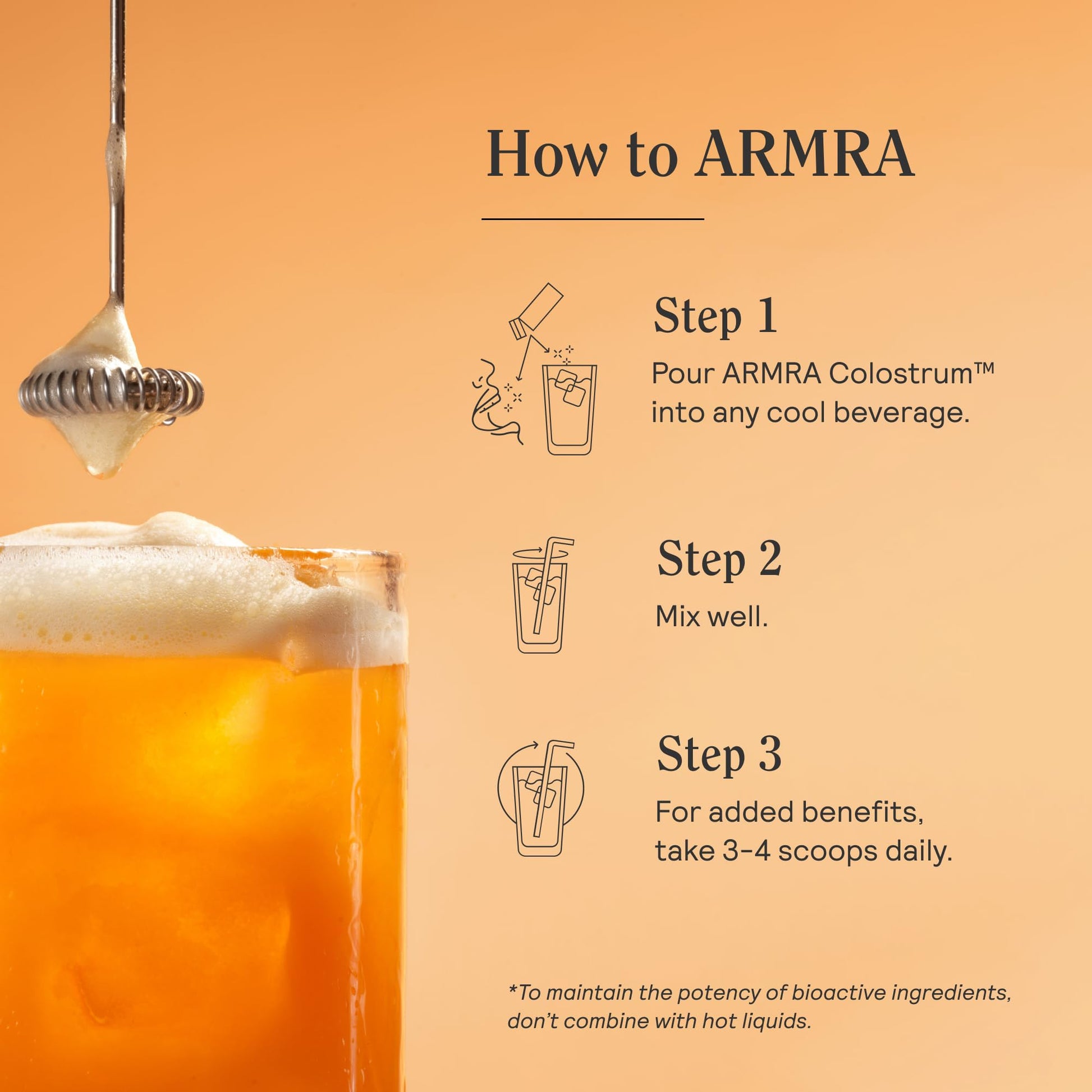 ARMRA Colostrum Powder | Blood Orange | Gut Health & Bloating | Skin & Hair | Immunity | Keto, Gluten & Fat-Free | 60 Servings - Maple Wellness Supplements