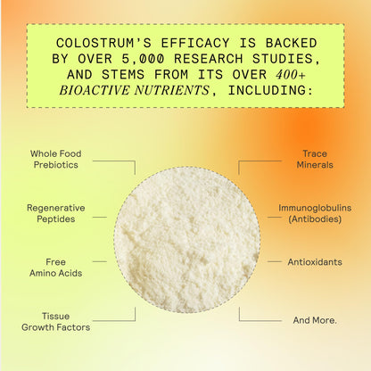 ARMRA Colostrum Powder | Blood Orange | Gut Health & Bloating | Skin & Hair | Immunity | Keto, Gluten & Fat-Free | 60 Servings - Maple Wellness Supplements