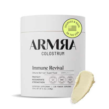 ARMRA Colostrum Powder | Unflavored | Gut Health & Bloating | Skin & Hair | Immunity | Keto, Gluten & Fat-Free | 120 Servings - Maple Wellness Supplements