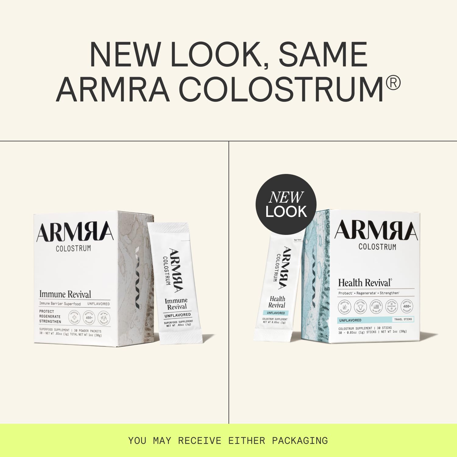 ARMRA Colostrum Powder | Unflavored | Gut Health & Bloating | Skin & Hair | Immunity | Keto, Gluten & Fat-Free | 30 Servings - Maple Wellness Supplements