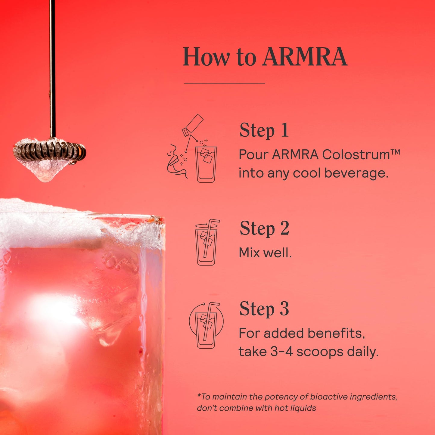 ARMRA Colostrum Powder | Vine Watermelon | Gut Health & Bloating | Skin & Hair | Immunity | Keto, Gluten & Fat-Free | 60 Servings - Maple Wellness Supplements
