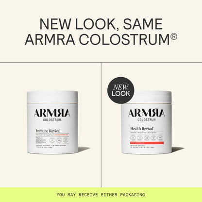 ARMRA Colostrum Powder | Vine Watermelon | Gut Health & Bloating | Skin & Hair | Immunity | Keto, Gluten & Fat-Free | 90 Servings - Maple Wellness Supplements