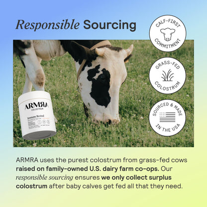 ARMRA Colostrum™ Premium Powder, Grass Fed, Gut Health Bloating Immunity Skin & Hair, Contains 400+ Bioactive Nutrients, Keto, Gluten & Fat Free (Unflavored Bundle | 90 Servings) - Maple Wellness Supplements