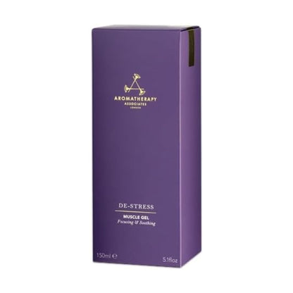Aromatherapy Associates De-Stress Muscle Gel, Cooling & Warming Massage Gel with Ginger, Black Pepper & Rosemary Essential Oils for Daily Tension & Post-Activity Comfort, 5.07 oz - Maple Wellness Supplements