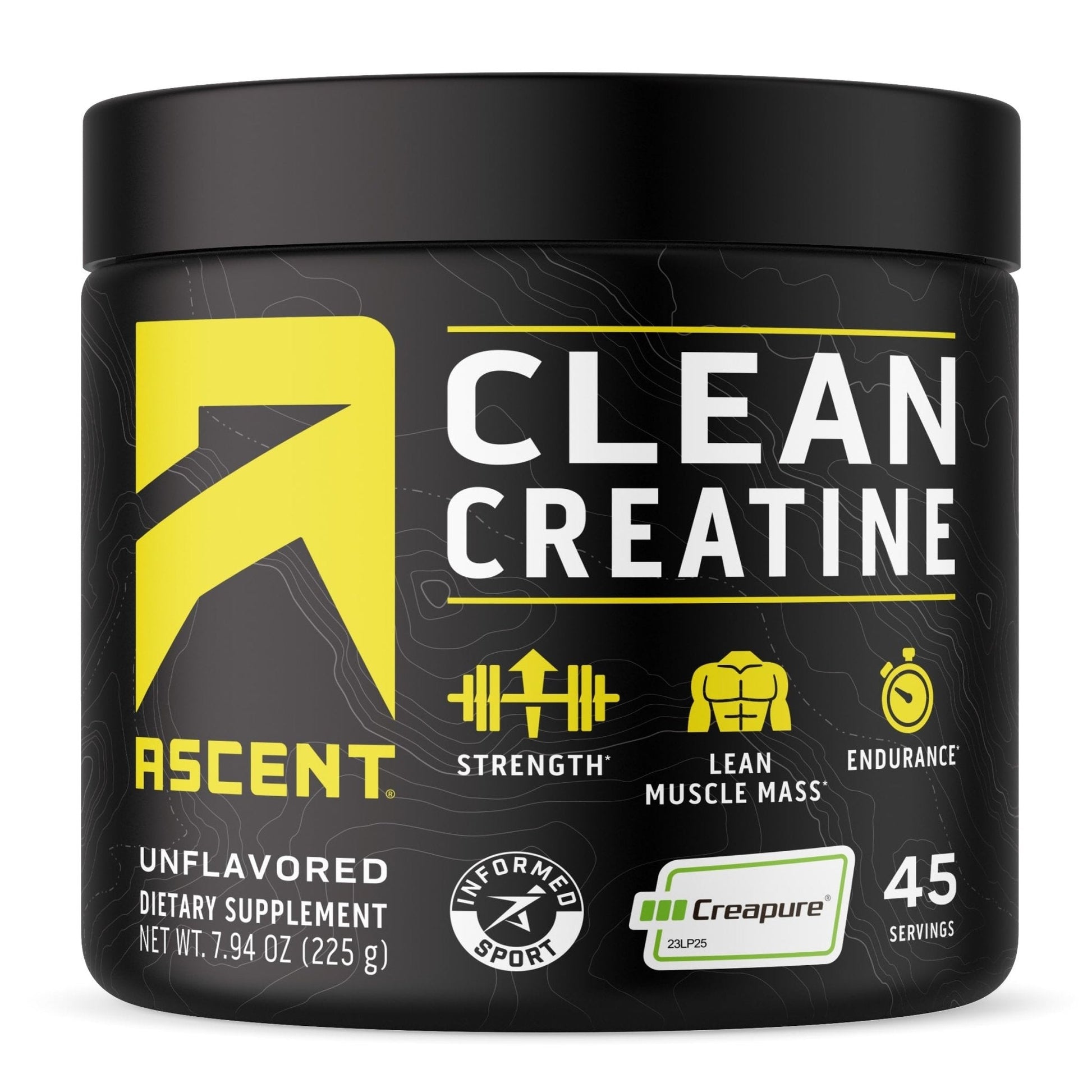 Ascent Clean Creatine Monohydrate Powder - 5G Per Serving, Creapure Creatine Supple - Maple Wellness Supplements
