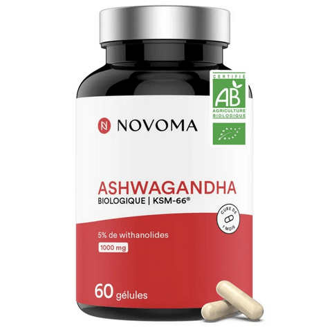 Ashwagandha Bio Anti-stress & Sommeil 60 gélules NOVOMA - Maple Wellness Supplements