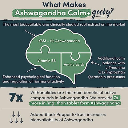 Ashwagandha KSM 66 Complex - 3000mg Enhanced with Amino Acids & Vitamin B6 - Maple Wellness Supplements