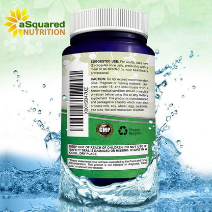 aSquared Nutrition Adrenal Support & Cortisol Manager Supplement (120 Capsules)-Adrenal Health w/Vitamin C Complex Pills to Support Fatigue & Stress Relief-Ashwagandha, L-Tyrosine, Rhodiola & Ginseng - Maple Wellness Supplements
