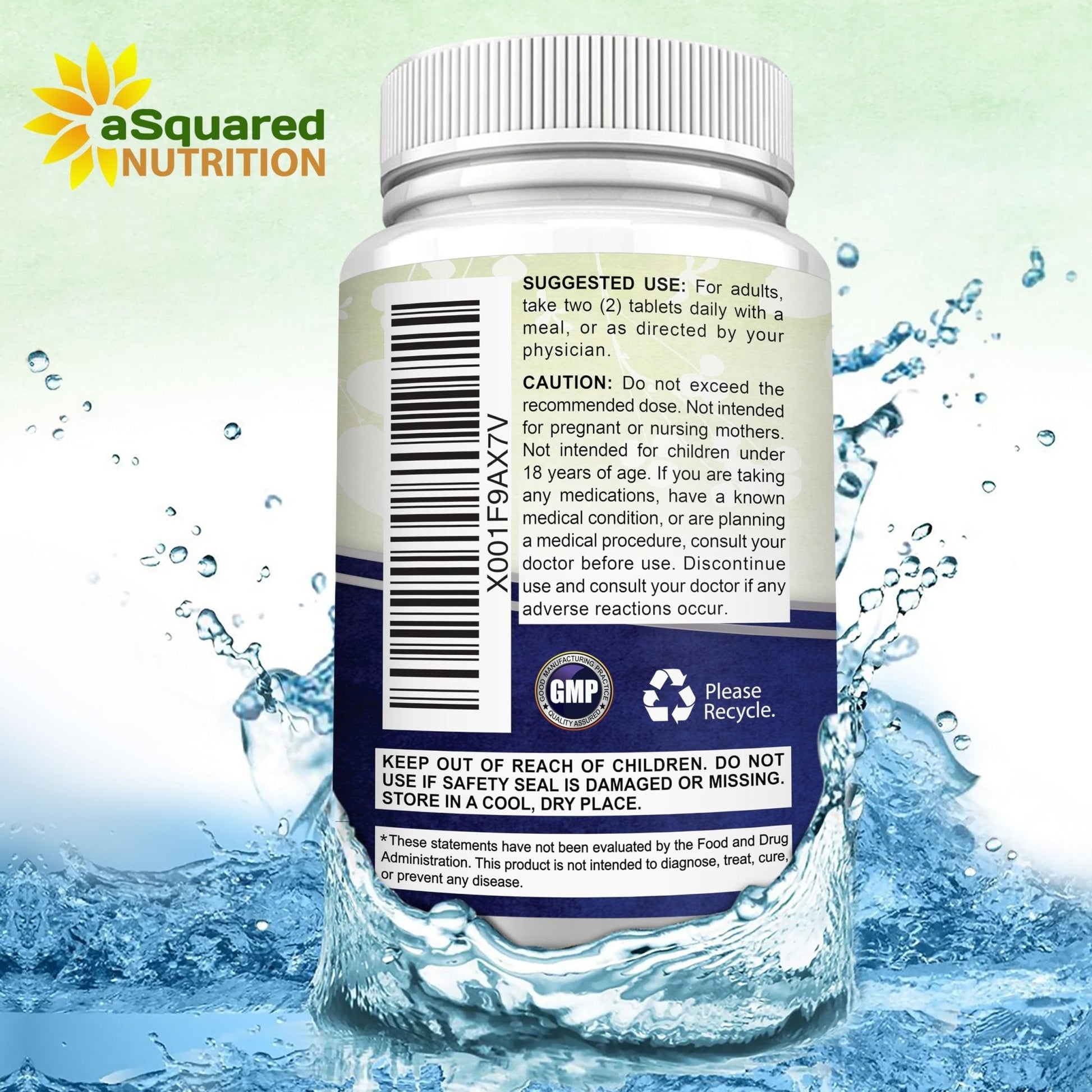 aSquared Nutrition Magnesium Glycinate 400mg - 180 Tablets - Max Strength Magnesium Bisglycinate Supplement -Maximum Bioavailability & Absorption-Non-GMO - Maple Wellness Supplements