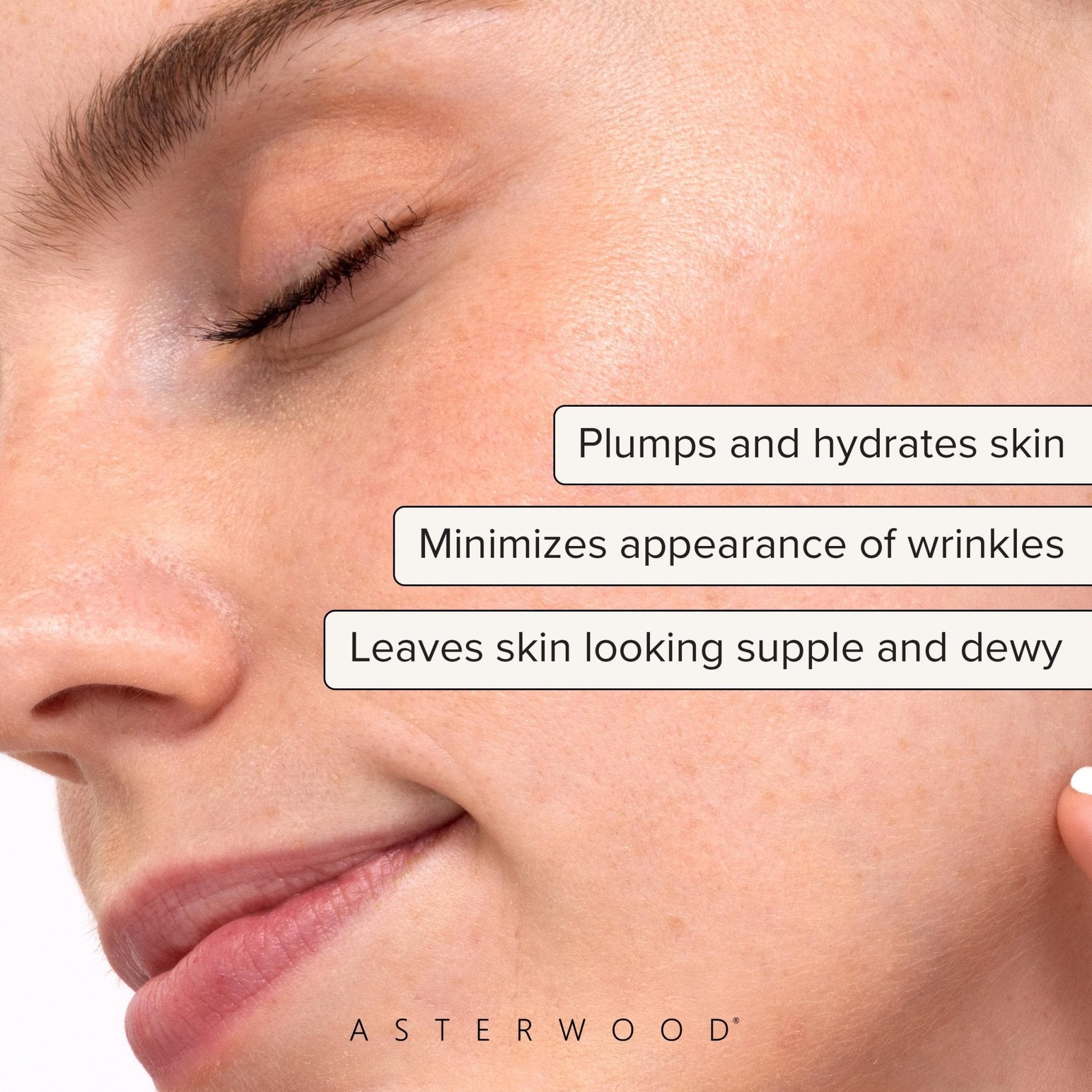 Asterwood Hyaluronic Acid Serum for Face - Plumping, Anti-Aging, Hydrating - Fragrance-Free - 1 Fl Oz - Maple Wellness Supplements