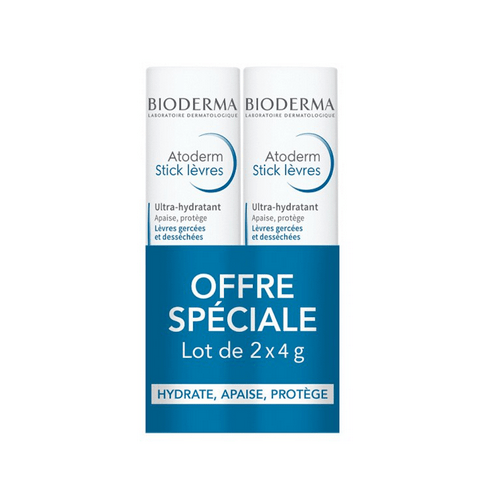 Atoderm ultra moisturizing lip balm set of 2 x 4g - BIODERMA - Maple Wellness Supplements