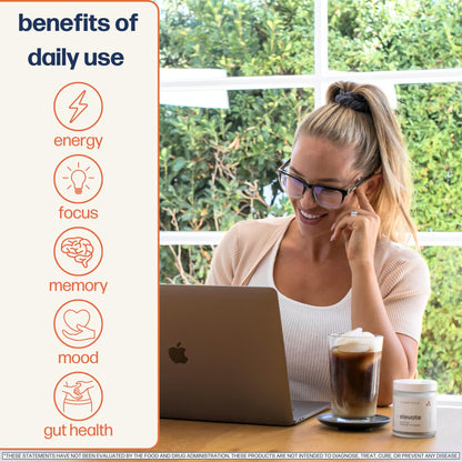 Avantera Elevate Premium Nootropic Supplement - Beat Brain Fog - Best Focus Supplements for Memory & Focus Support - Energy Without Crash - Maple Wellness Supplements