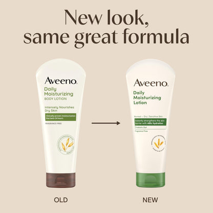 Aveeno Daily Moisturizing Body Lotion, Body Lotion for Dry Skin with Prebiotic Oat, Paraben - Maple Wellness Supplements