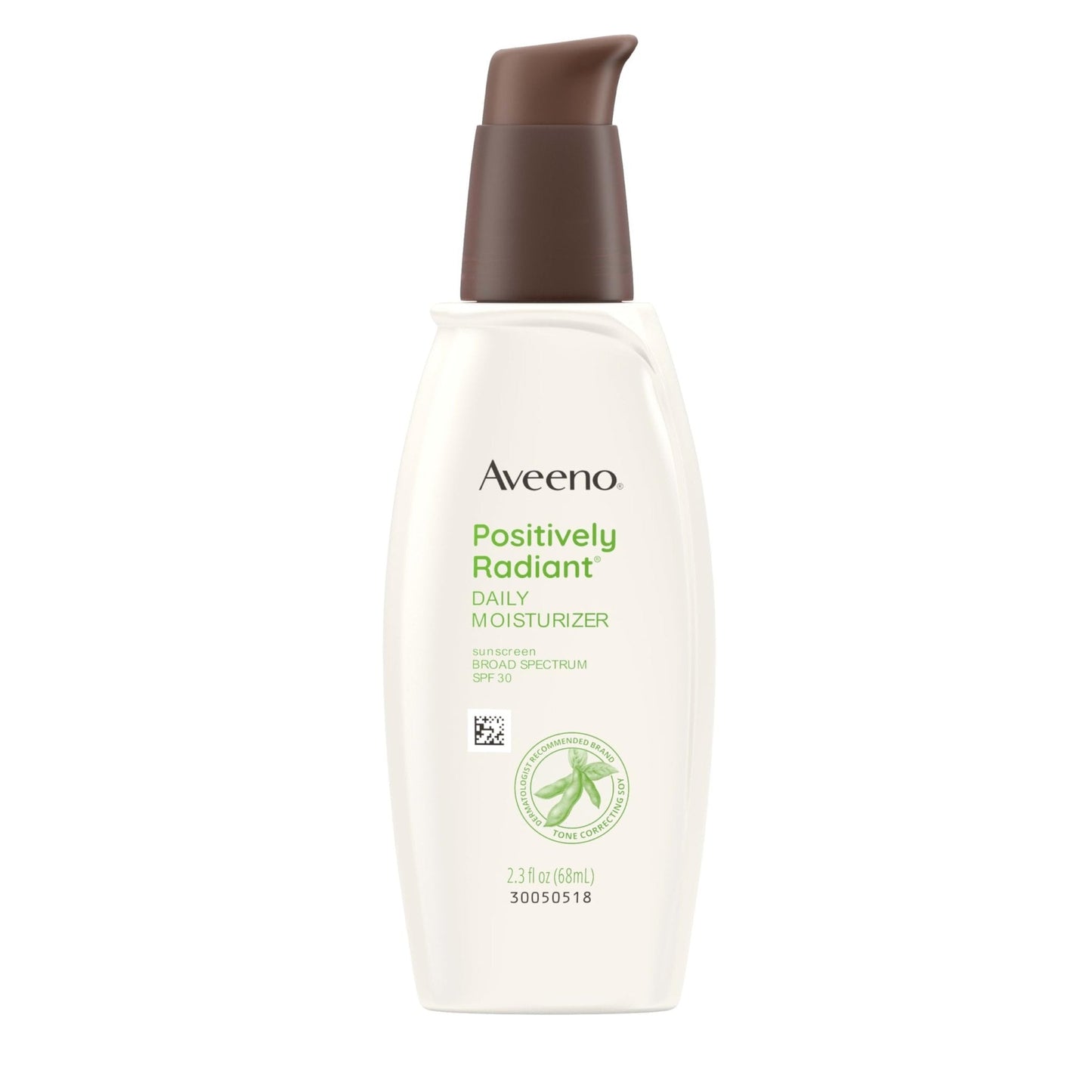 Aveeno Positively Radiant Face Moisturizer with SPF 30 Sunscreen, Hydrating Facial Moisturizer with Soy Extract to Visibly Improve Skin Tone and Texture - Maple Wellness Supplements