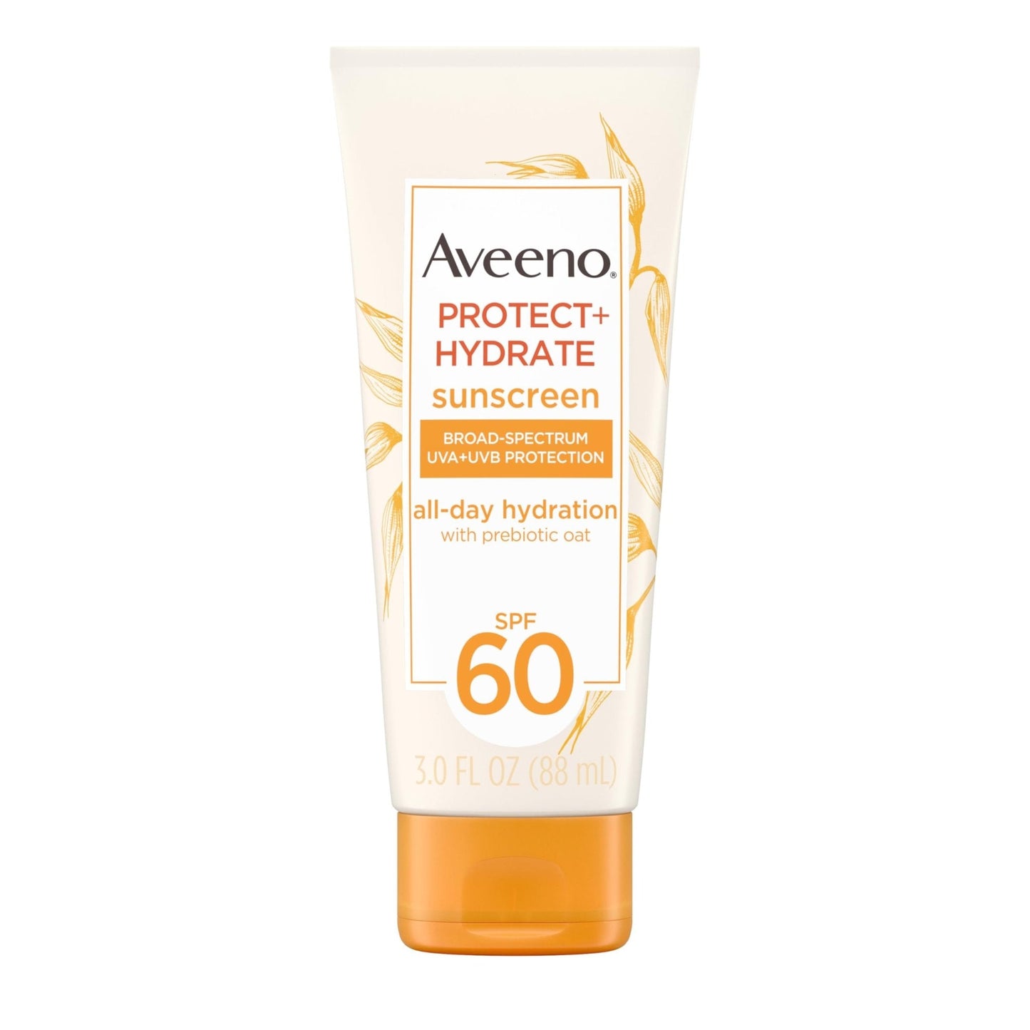 Aveeno Protect + Hydrate Moisturizing Body Sunscreen Lotion with Broad Spectrum SPF 60 & Prebiotic Oat, Weightless & Refreshing Feel - Maple Wellness Supplements