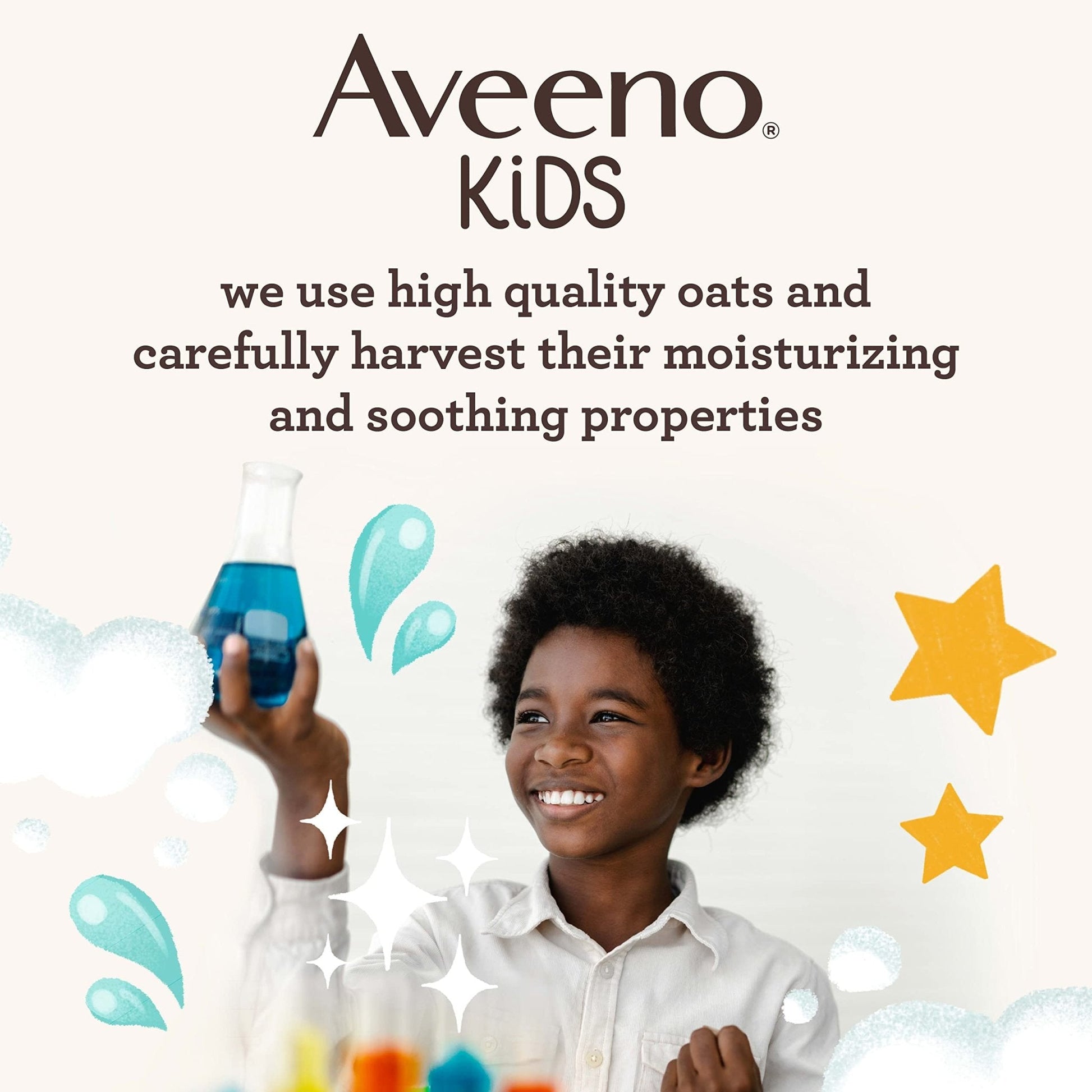 Aveeno Sensitive Skin Face & Body Gel Cream for Kids with Prebiotic Oat, Clinically Proven 24 Hour Hydration for Soft Skin - Maple Wellness Supplements