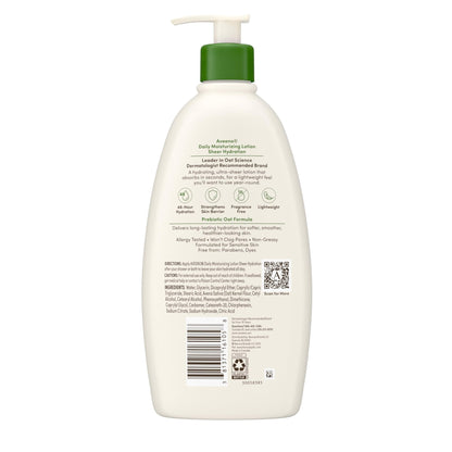 Aveeno Sheer Hydration Fragrance-Free Daily Moisturizing Lotion with Prebiotic Oat for Dry Skin, Lightweight - Maple Wellness Supplements