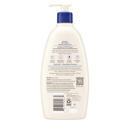 Aveeno Skin Relief Moisturizing Lotion Heals Very Dry, Sensitive Skin, Fast-Absorbing Body - Maple Wellness Supplements