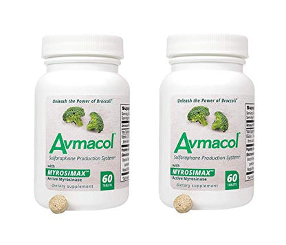 AVMACOL® (120) 2 Bottle Value Sulforaphane Supplement with Myrosinase - Maple Wellness Supplements
