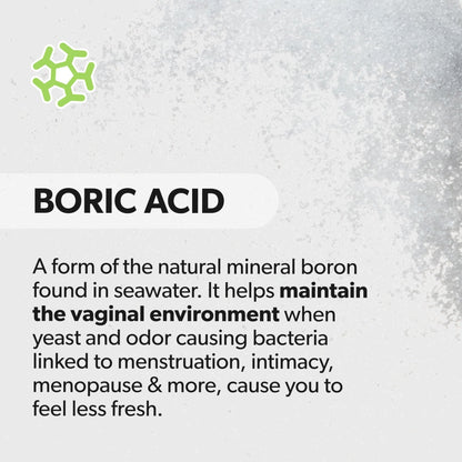 AZO® Boric Acid Vaginal Suppositories for Women, Helps Support Odor Control with Clinically Studied Boric Acid, Non-GMO, 30 Count - Maple Wellness Supplements