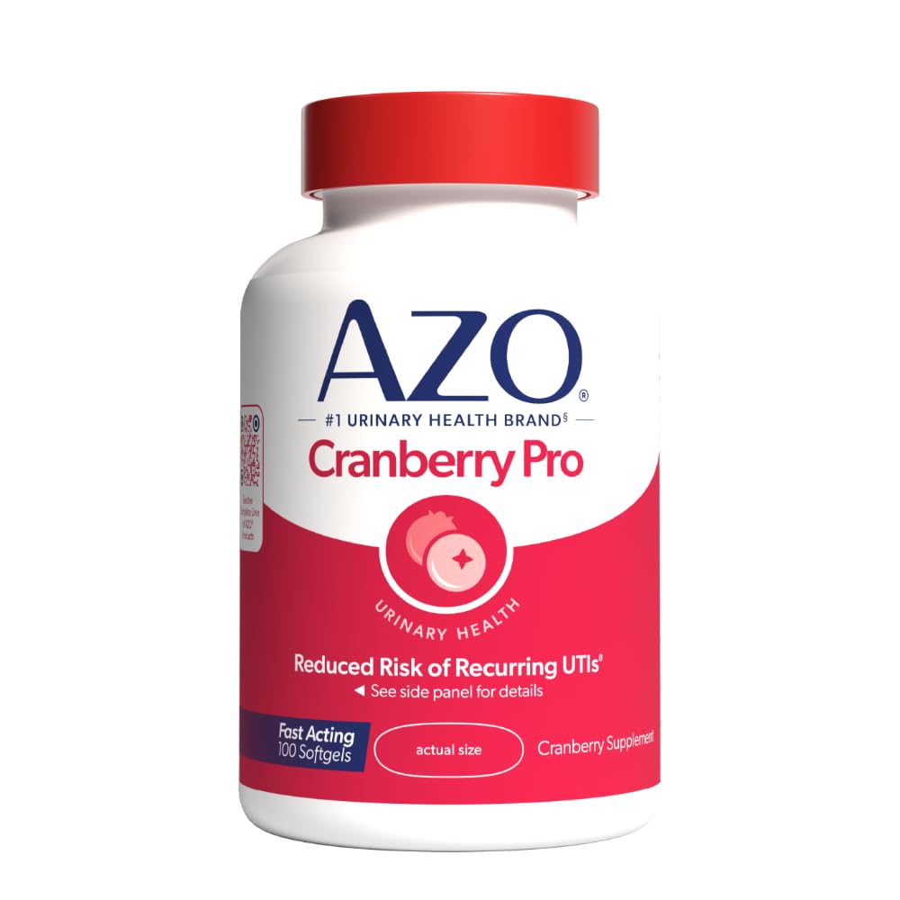AZO Cranberry Pro, Cranberry Pills for Women & Men, 600mg Pacran, Made with Concentrated Whole Fruit Cranberry Powder to Help Cleanse and Protect The Urinary Tract - Maple Wellness Supplements