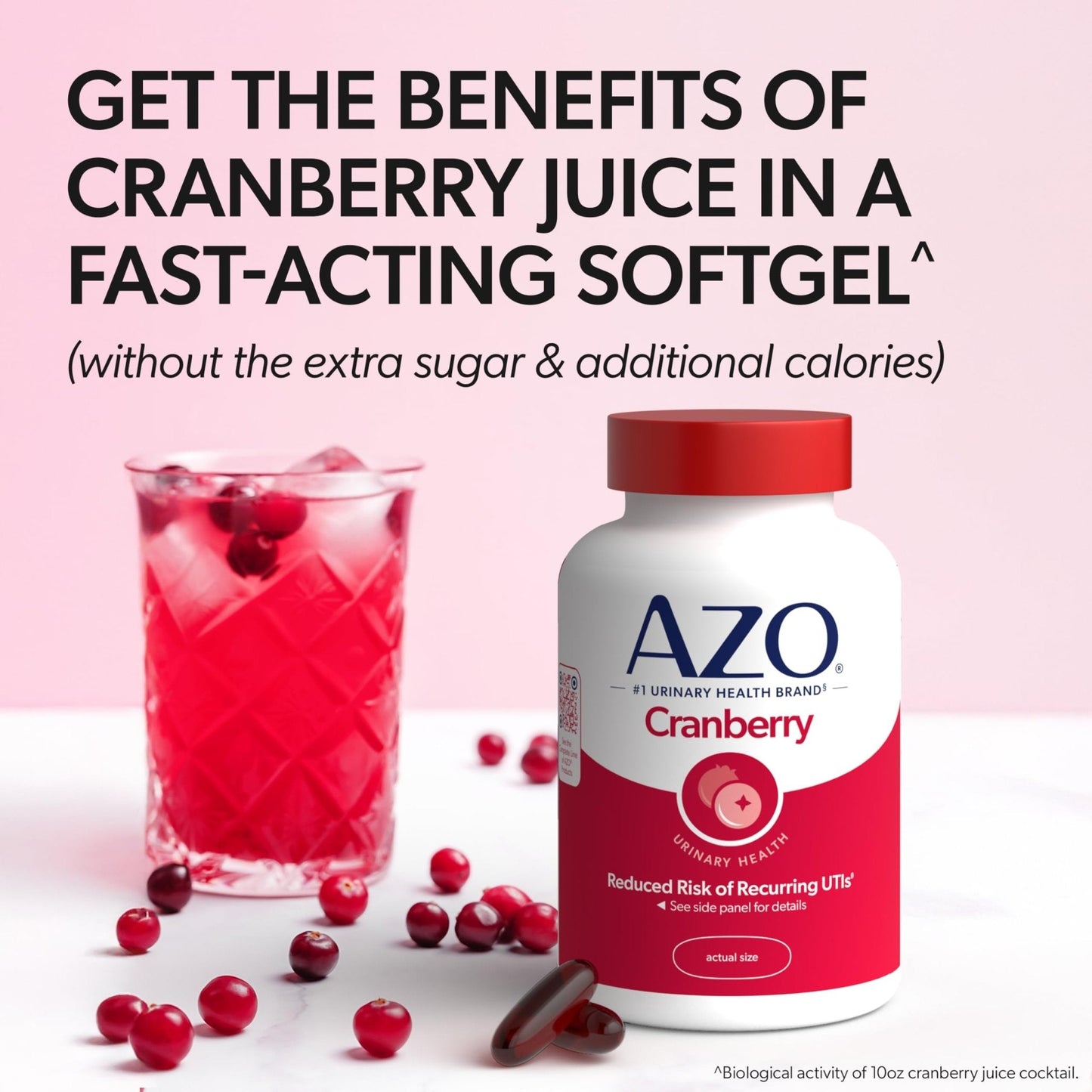AZO Cranberry Supplement, Made with Concentrated Whole Fruit Cranberry Powder to Help Cleanse and Protect the Urinary Tract - Maple Wellness Supplements