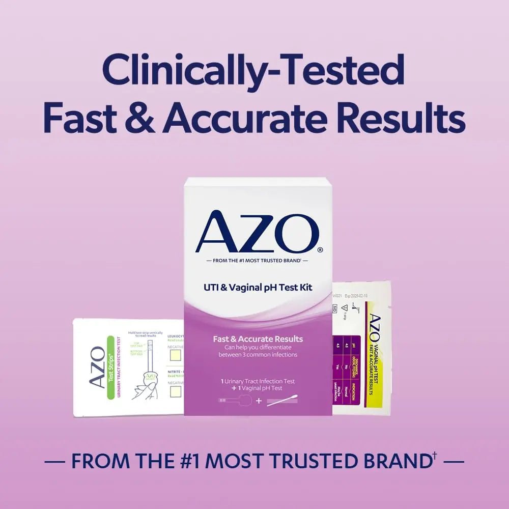 AZO Dual Protection Urinary & Vaginal Probiotic + UTI & Vaginal pH Test Kit (30 Count) - Maple Wellness Supplements