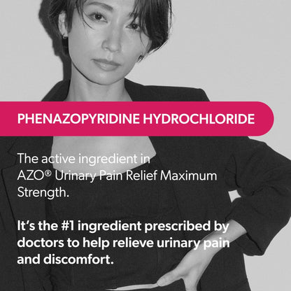 Azo Urinary Pain Relief Maximum Strength, Fast Relief Of Uti Pain, Burning & Urgency, Targets Source Of Pain, 1 Most Trusted Brand, 24 Tablets - Maple Wellness Supplements