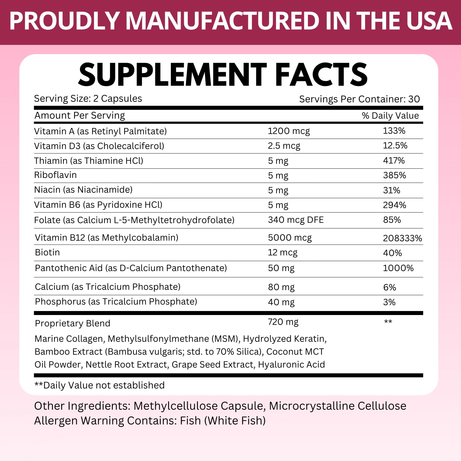 B12 with Hyaluronic Acid, Collagen and Folate – 25000 mcg B12 Complex | Maximize Absorption & Energy | Gluten Free USA Made, B1, B2, B3, B6, B7, B12 vitamins 5000 mcg - Maple Wellness Supplements