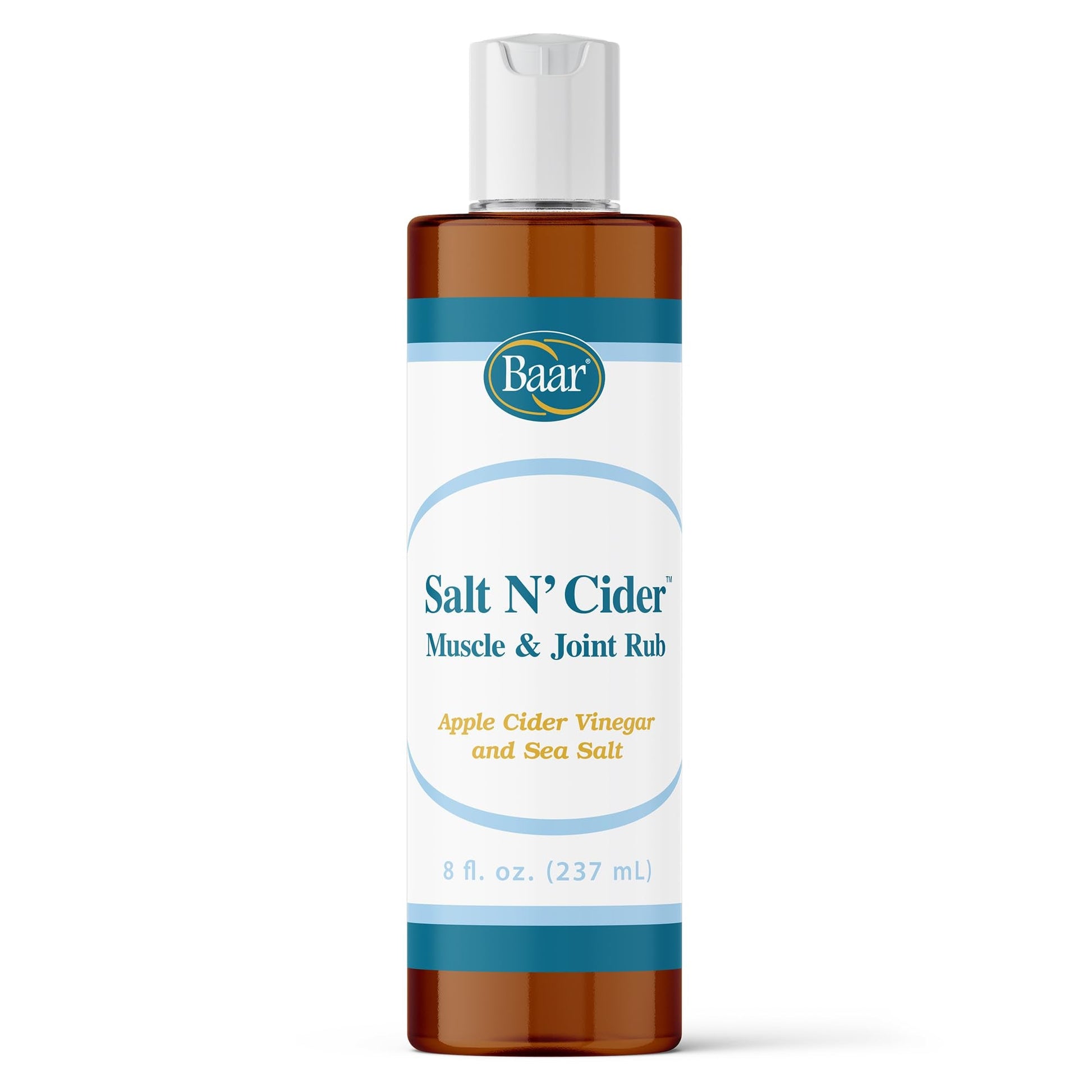 Baar Salt N' Cider Rub - Aids Bruised Ligaments & Tendons, Strains, Sprains & Bone Recovery, 8 fl. oz. - Maple Wellness Supplements