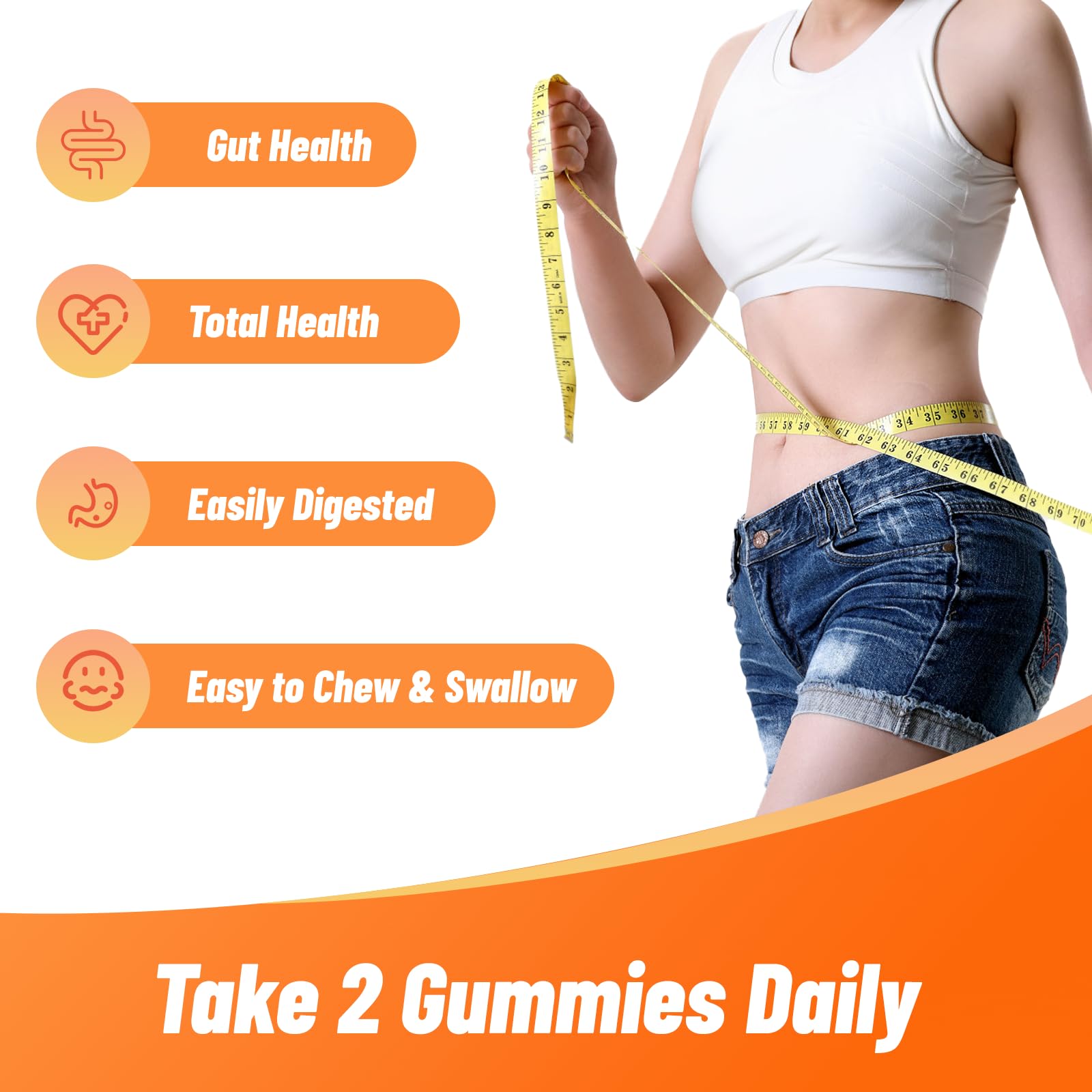 Babivek Fiber Gummies for Women and Men – Dietary Fiber, Gut Health Support, Vegan, Non-GMO, Non-Gluten, Mixed Berry & Strawberry Flavors, 60 Count(Pack of 2) - Maple Wellness Supplements
