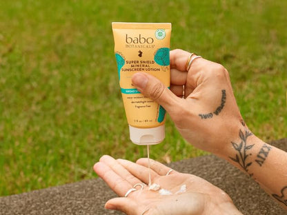 Babo Botanicals Sheer Mineral Sunscreen Lotion SPF 50 with 100% Mineral Active Ingredients for Babies, Kids or Extra Sensitive Skin, Lightweight - Maple Wellness Supplements