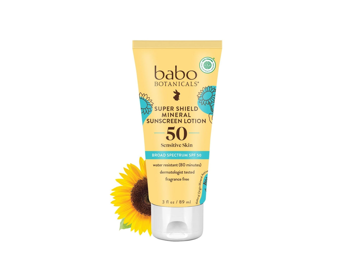 Babo Botanicals Sheer Mineral Sunscreen Lotion SPF 50 with 100% Mineral Active Ingredients for Babies, Kids or Extra Sensitive Skin, Lightweight - Maple Wellness Supplements