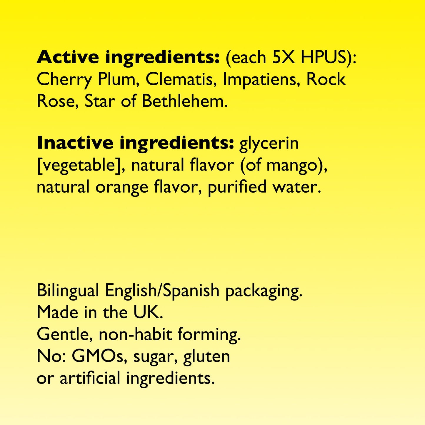 Bach RESCUE Remedy, Orange Mango Flavor, Stress Relief, Homeopathic, Flower Essences, 20mL - Maple Wellness Supplements