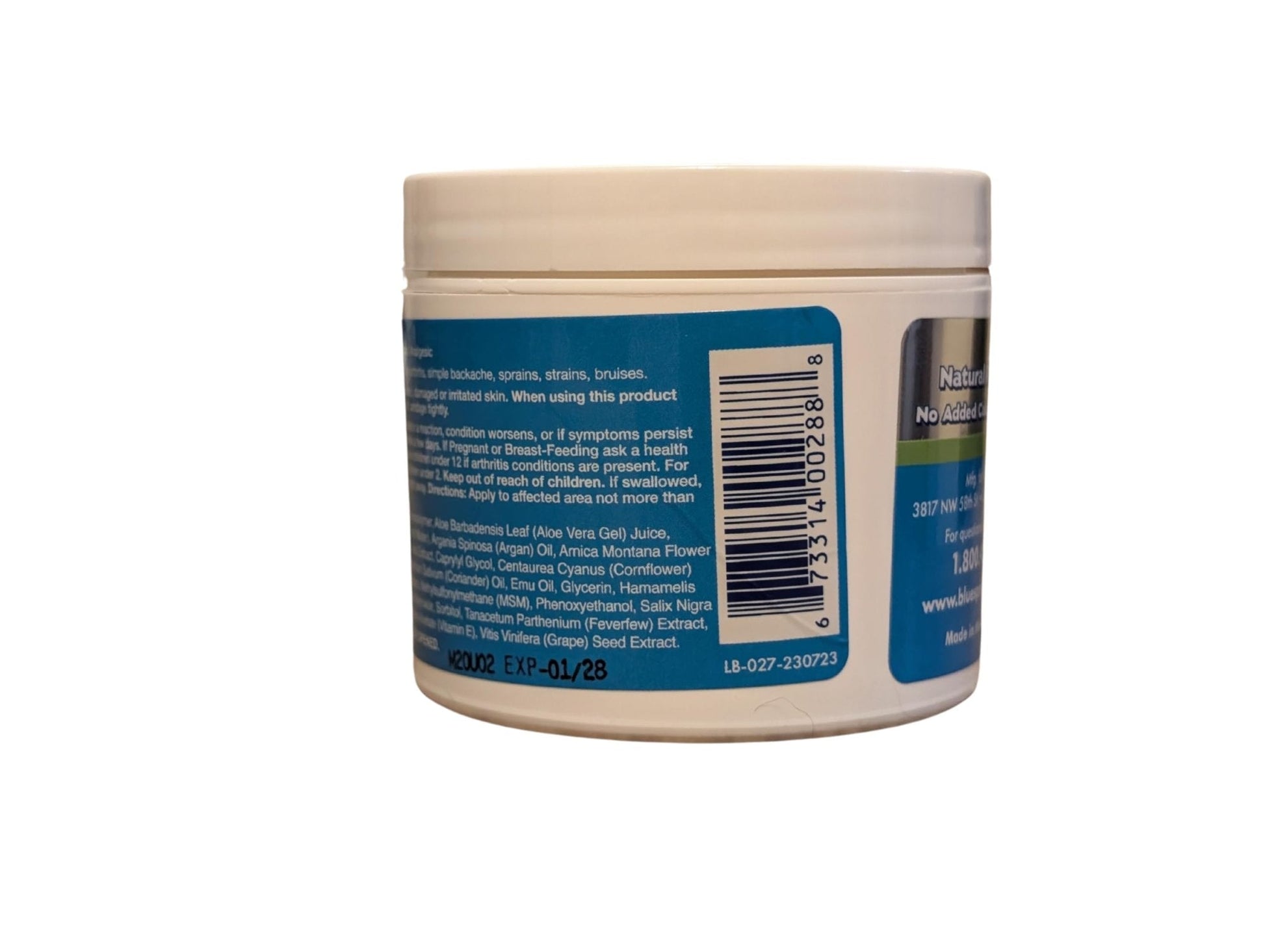 Back Pain Relief Cream with Emu Oil - Super White Stuff Natural Pain Reliever -Topical Cream for Muscle and Joint Pain Relief - Experience Sore Muscle Relief in 5 Minutes - 4 oz - Maple Wellness Supplements