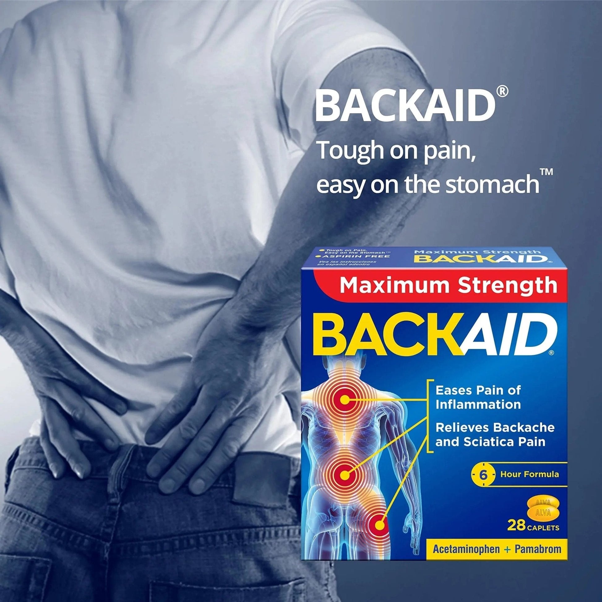 BACKAID Pills 28 Tablets (Pack of 6) - Maple Wellness Supplements