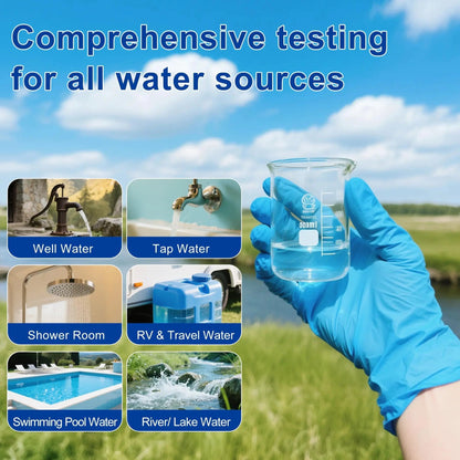 Bacteria Test Kits for Drinking Water - 12 Tests Detect Coliform, E.coli & All Bacteria | Home Quality Testing Kit for Well, Tap, Pool, Hot Tub & City Water | Easy DIY Tester with Free Lab Analysis - Maple Wellness Supplements