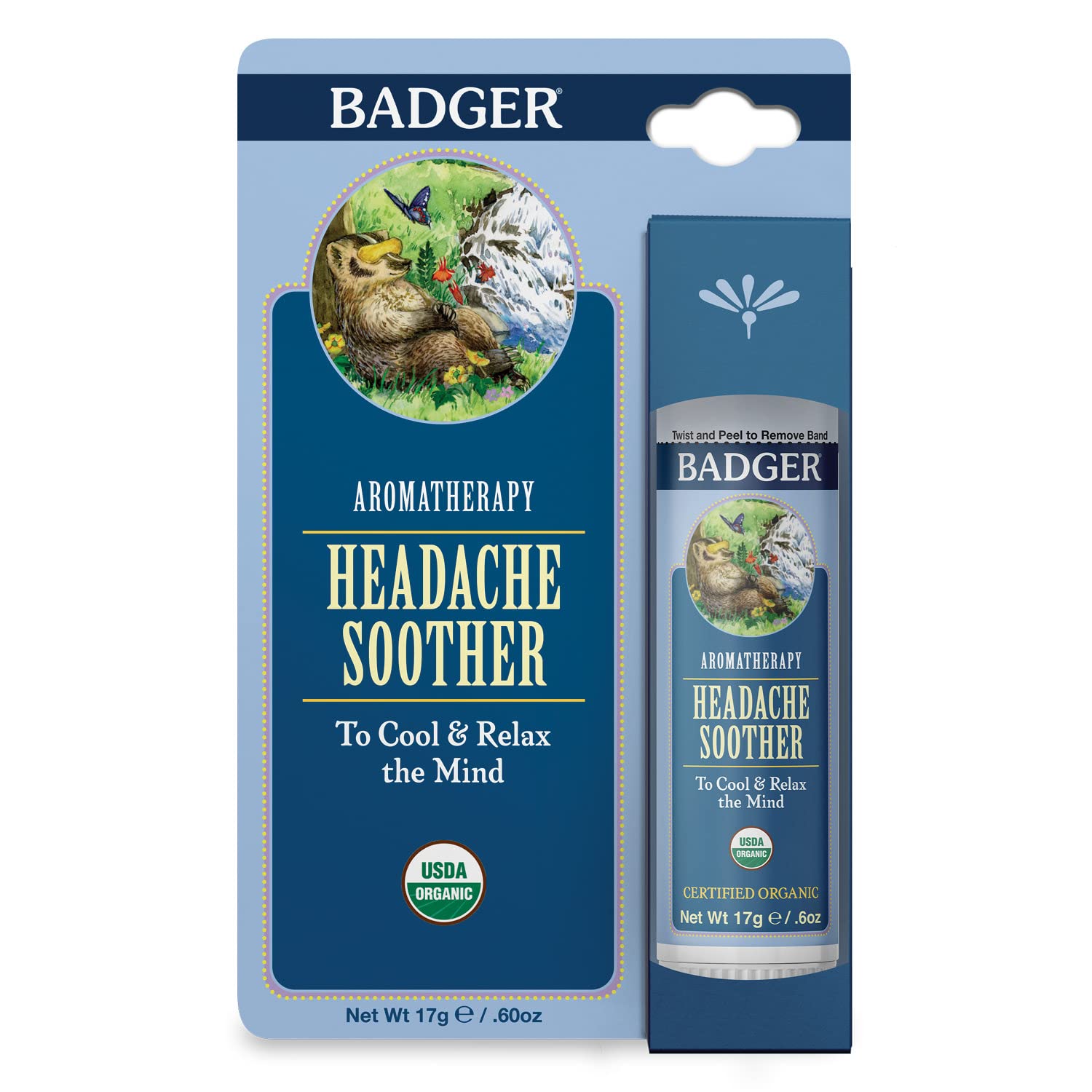 Badger Headache Soother - .6 oz Stick - Maple Wellness Supplements
